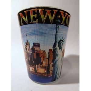  New York City Postcard 417 Shot Glass