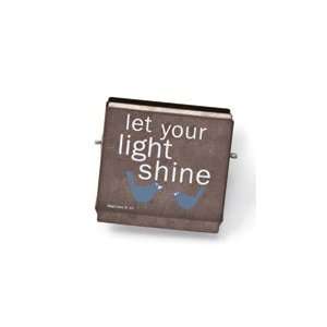    Let Your Light Shine Metal Magnet Chip Clip