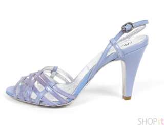 New $145 Miss Sixty Camila Sandal Heel Leather Shoe 38  