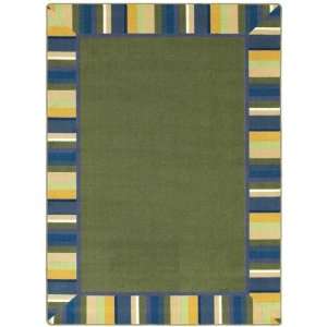 Joy Carpets 1535B 01 Clean Green Bold 3 ft.10 in. x 5 ft.4 in. 100 Pct 