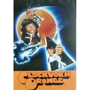 Clockwork Orange (Face, Orange, Triangle) Movie Poster Print   24 X 