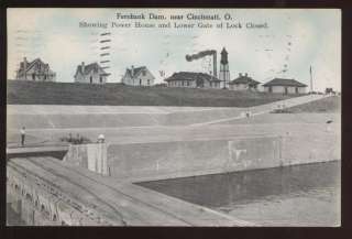 Postcard CINCINNATI OH Fernbank Dam Power House 1910?  