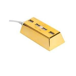  Gold Rush Hub   Gold Bar Bullion 4 Port USB Hub