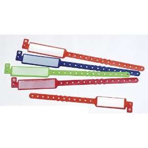  Medline NON050313 Vinyl Write On ID Bands   Red Adult 