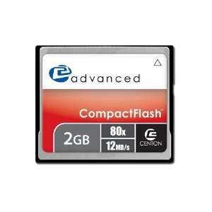  Centon 80X CF Type 1   2 GB Flash Card 2GBACF80X (Silver 