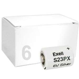 Exell 6pk S23PX 4NR42 PX23 6V Silver Oxide Batteries  