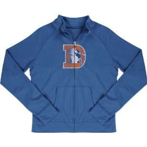  Denver Broncos Retro Sport Womens Retro Logo Blue Track 