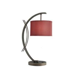  Eclipse One Light Table Lamp in Metallic Bronze