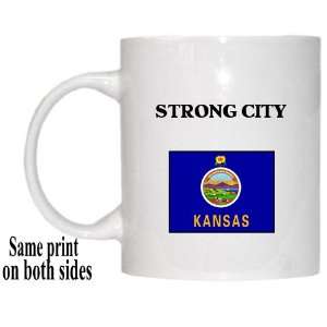    US State Flag   STRONG CITY, Kansas (KS) Mug 
