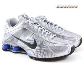 Nike Shox R4 Silver/Blue/Black Running Gym Men Shoes  