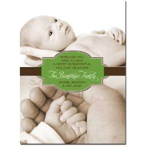   Holiday Photo Cards (Tied up in ribbon Brown)