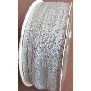  Offray Craft Ribbon Trim: Metallic Silver Color   300 Feet 