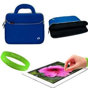 VanGoddy Apple iPad Accessories Sky Blue w/ Gray Trim Carry Glove Case 