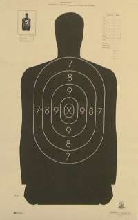 60 B 29 NRA Shooting Targets Official Police Silhouette14x29 MADE IN 