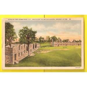  Postcard Ruins Fort Crown Point Erected By General Am 