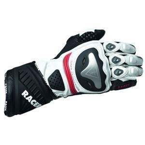  Racer Sicuro Leather Gloves   Large/Red/White: Automotive