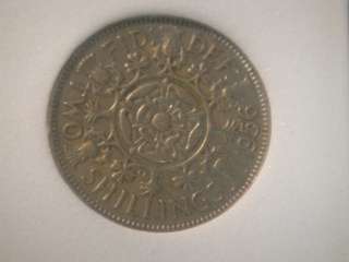 1956 Two Shillings British Coin  