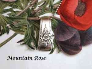 MOUNTAIN ROSE~Rogers 1954~Custom Spoon Pendant~Free Shi  