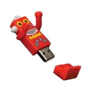  NEW Robot Flash Drive 2GB 2.0 USB RED 2 GB Electronics