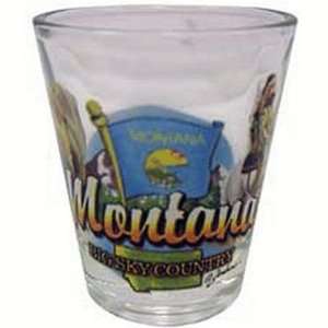  Montana Big Sky Country State Elements Shot Glass Kitchen 
