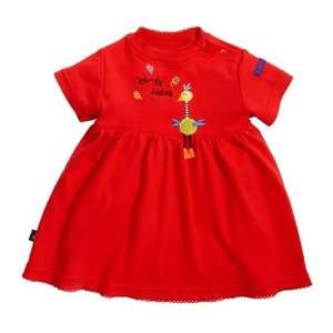  Ku Ku Bird Short Sleeved Dress   Red  6 Months Baby