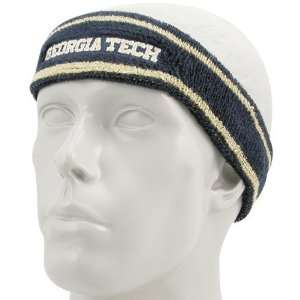   Tech Yellow Jackets Navy Blue Shootaround Headband