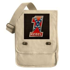   : Messenger Field Bag Khaki 1 Confederate Rebel Flag: Everything Else
