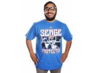   Oklahoma City Thunder S/S Serge Protector Ibaka Shirt Blue: Clothing
