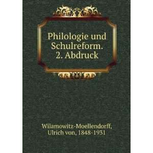   Abdruck (German Edition) Ulrich von Wilamowitz Moellendorff Books