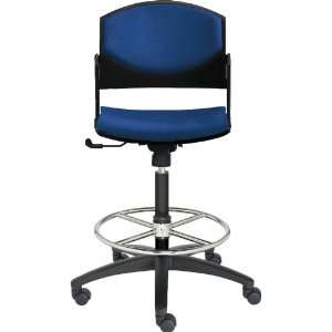  Eddy Tall Height Swivel Stool with Upholstered Back & Seat 