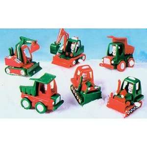  Santa Construction Vehicles (12 Pack) Toys & Games
