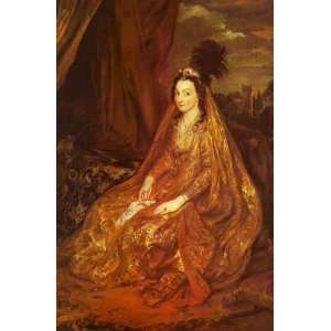   Oil Reproduction   Sir Antony van Dyck   32 x 48 inches   Lady Sherly