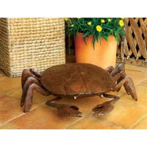  Large Rustic Crab Garden Sculpture: Patio, Lawn & Garden