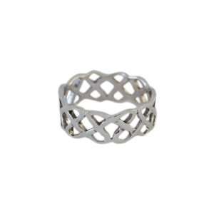  Sterling Silver Open Knot Celtic Band Size 7: Jewelry