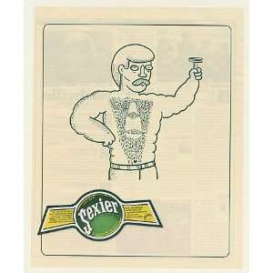  2006 Perrier Mineral Water Man Shaves Chest Sexier Print 