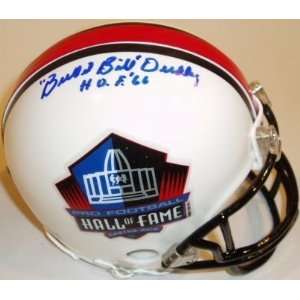   Bill Dudley Signed Hall Of Fame Mini Helmet w/HOF