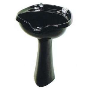   Black Pedistal Shampoo Bowl with 550 Faucet and Spray Hose: Beauty