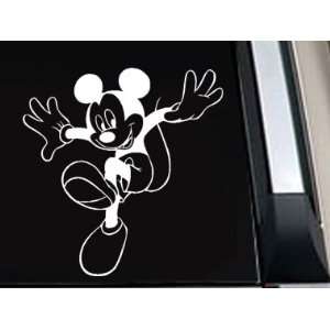 Mickey Mouse Jumping Car Wall Window Decal Sticker  SM0013 
