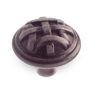 Country style expression   1 1/4 diameter celtic knob in wrought iron