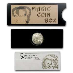   2011 Silver $2 Harry Houdini Coin with a Magic Coin Box: Toys & Games