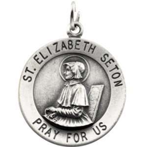  14K Gold St.Elizabeth Seton Medal Jewelry