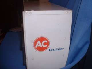 Vintage Auto AC Guide MINIATURE LAMP Display Case Store, Gas Sign 