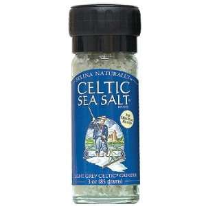 Light Grey Celtic Sea Salt Large Grinder   3 ozs.:  Grocery 