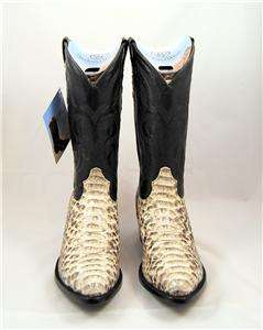 MENS 11 EE REAL PYTHON SNAKESKIN WESTERN COWBOY BOOTS  