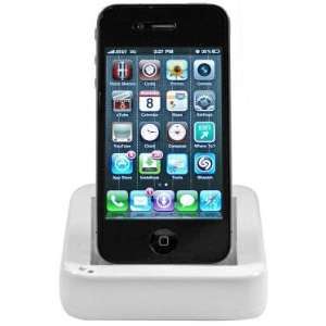  Cellet USB Docking Cradle for iPhone 4   White: Cell 