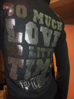   TIME  Mega bling Zipup Hoodie from the Victorias Secret PINK Line