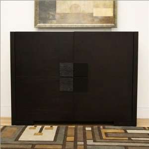   Wood Modern Multifunction Storage Cabinet, Dark Brown: Home & Kitchen