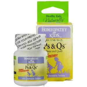 Herbs for Kids Homeopathy for Kids Ps & Qs, Strawberry Flavored 125 