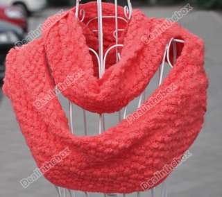   Womens Knit Neck Cowl Wrap Corn Scarf Shawl Knitting Wool Circle