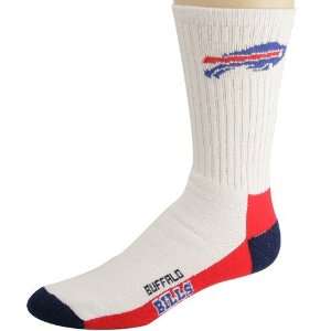  Buffalo Bills White Team Logo Tall Woven Sock: Sports 